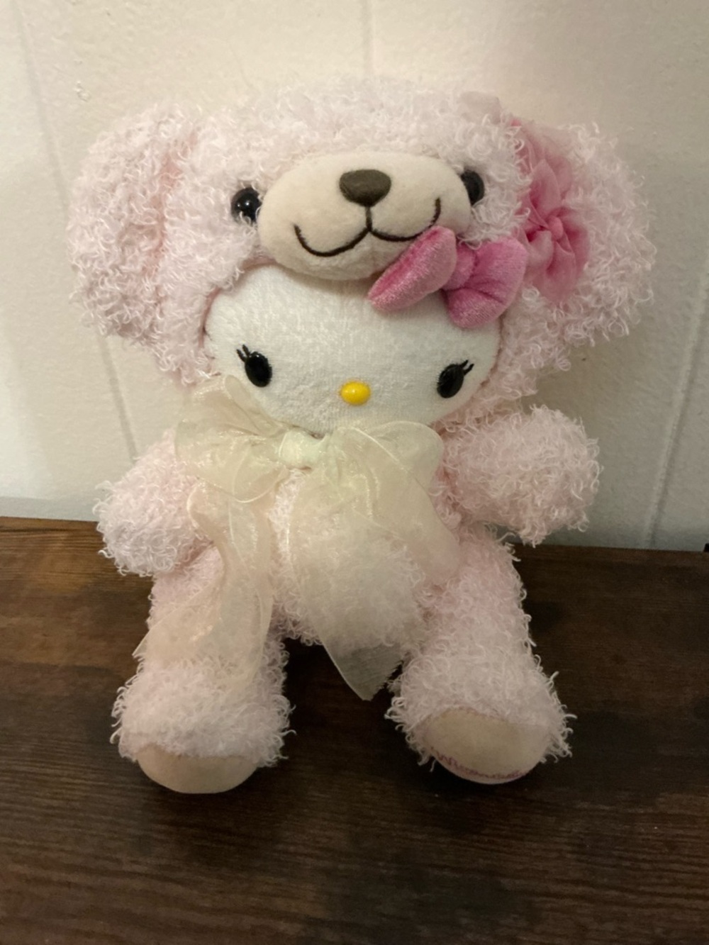 A Rare Vintage Sanrio Hello Kitty Momoberry Pink Teddy Bear Plush Toy